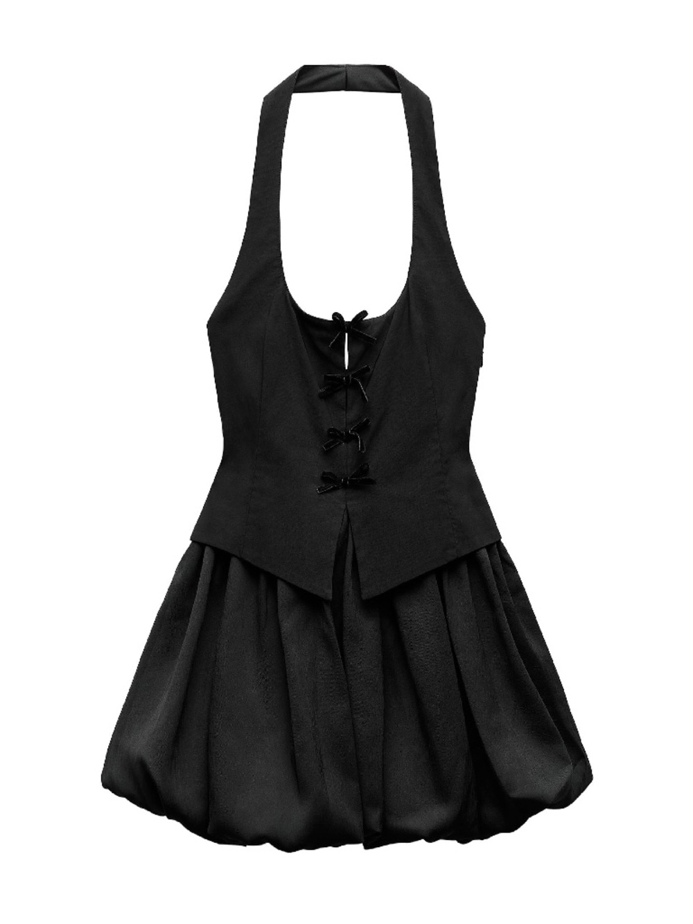 Voluminous Halter Dress